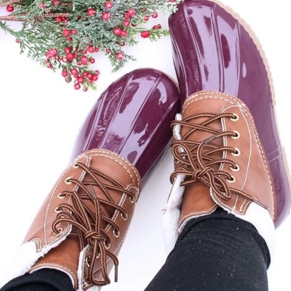 Wine Duck Snow Boots - Picture 2 of 4